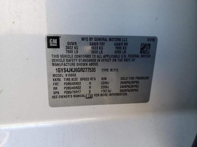 Photo 12 VIN: 1GYS4JKJ6GR277535 - CADILLAC ESCALADE E 