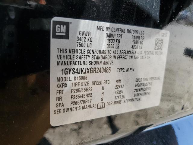 Photo 12 VIN: 1GYS4JKJXGR240486 - CADILLAC ESCALADE 