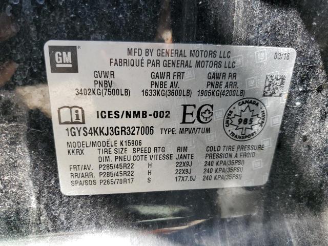 Photo 12 VIN: 1GYS4KKJ3GR327006 - CADILLAC ESCALADE 