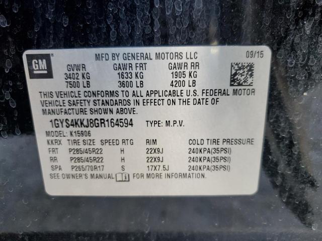 Photo 12 VIN: 1GYS4KKJ8GR164594 - CADILLAC ESCALADE E 