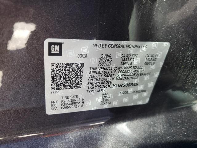 Photo 12 VIN: 1GYS4KKJ9JR308645 - CADILLAC ESCALADE E 