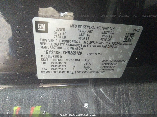 Photo 8 VIN: 1GYS4KKJXHR205129 - CADILLAC ESCALADE ESV 