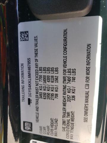 Photo 12 VIN: 1GYS4KKL6MR467855 - CADILLAC ESCALADE E 