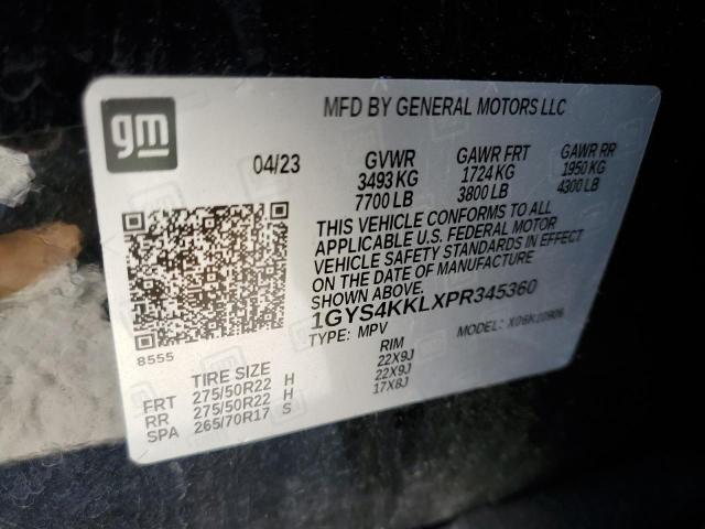 Photo 12 VIN: 1GYS4KKLXPR345360 - CADILLAC ESCALADE 