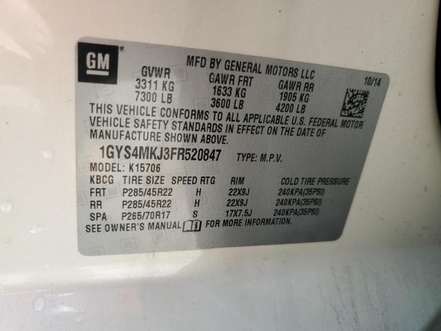 Photo 12 VIN: 1GYS4MKJ3FR520847 - CADILLAC ESCALADE 