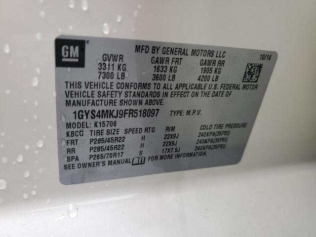 Photo 12 VIN: 1GYS4MKJ9FR518097 - CADILLAC ESCALADE L 