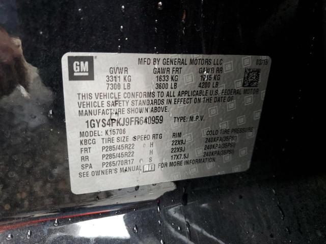 Photo 12 VIN: 1GYS4PKJ9FR640959 - CADILLAC ESCALADE P 