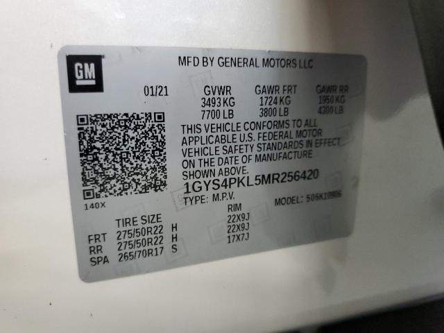 Photo 12 VIN: 1GYS4PKL5MR256420 - CADILLAC ESCALADE E 