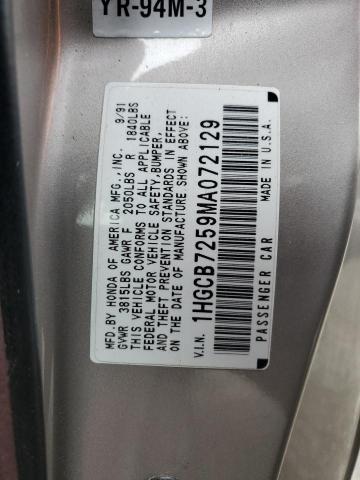 Photo 11 VIN: 1HGCB7259MA072129 - HONDA ACCORD 