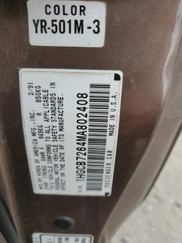 Photo 11 VIN: 1HGCB7264MA802408 - HONDA ACCORD EX 