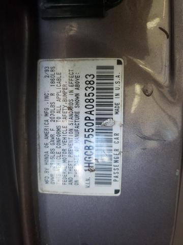 Photo 11 VIN: 1HGCB7550PA085383 - HONDA ACCORD LX 