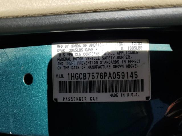 Photo 11 VIN: 1HGCB7576PA059145 - HONDA ACCORD EX 