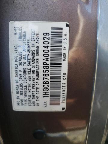 Photo 11 VIN: 1HGCB7658PA004029 - HONDA ACCORD 