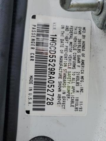 Photo 11 VIN: 1HGCD5529RA052728 - HONDA ACCORD DX 