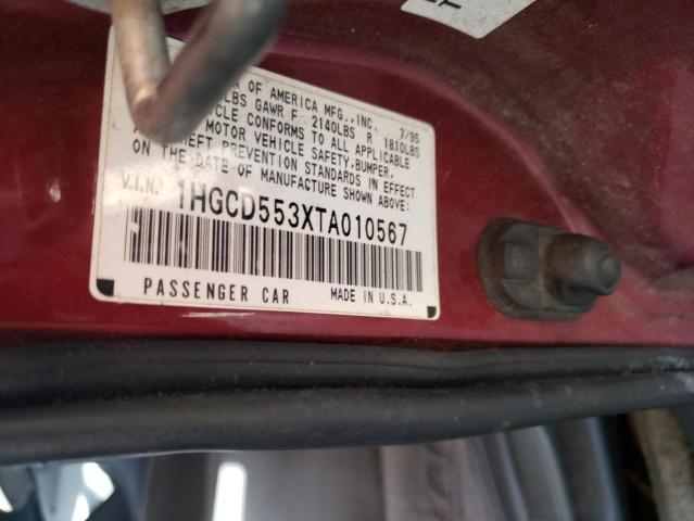 Photo 11 VIN: 1HGCD553XTA010567 - HONDA ACCORD 