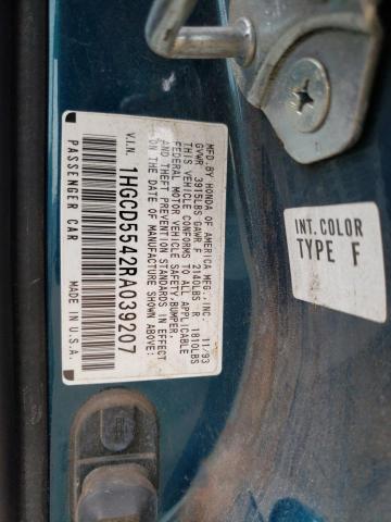 Photo 11 VIN: 1HGCD5542RA039207 - HONDA ACCORD 