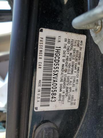 Photo 11 VIN: 1HGCD555XVA005843 - HONDA ACCORD EX 