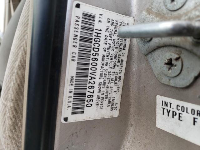 Photo 11 VIN: 1HGCD5600VA267650 - HONDA ACCORD SE 