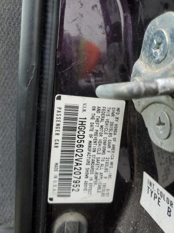 Photo 12 VIN: 1HGCD5602VA207952 - HONDA ACCORD 