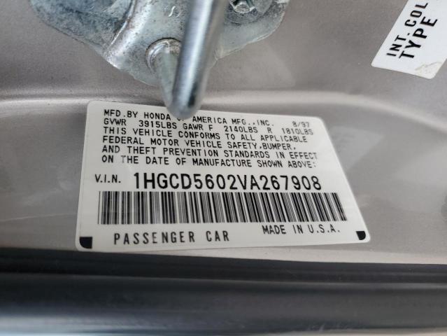 Photo 11 VIN: 1HGCD5602VA267908 - HONDA ACCORD 