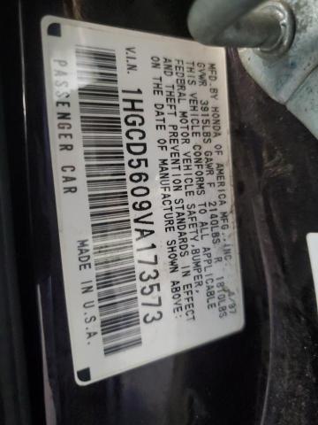 Photo 11 VIN: 1HGCD5609VA173573 - HONDA ACCORD SE 