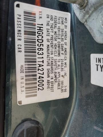 Photo 11 VIN: 1HGCD5631TA274002 - HONDA ACCORD 