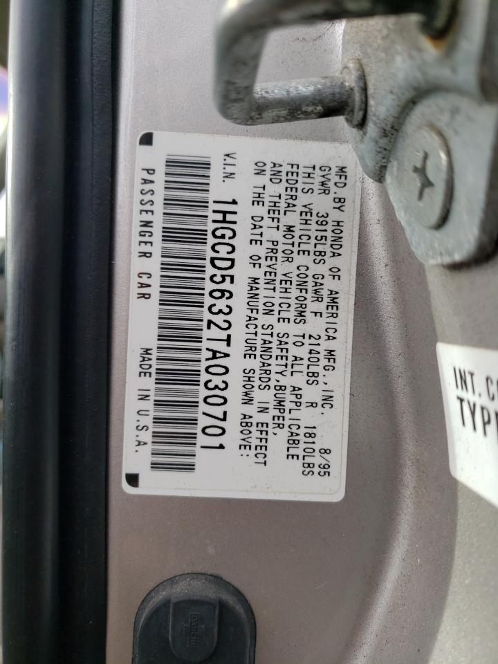 Photo 11 VIN: 1HGCD5632TA030701 - HONDA ACCORD 