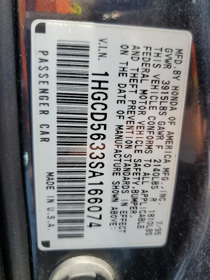 Photo 11 VIN: 1HGCD5633SA166074 - HONDA ACCORD 