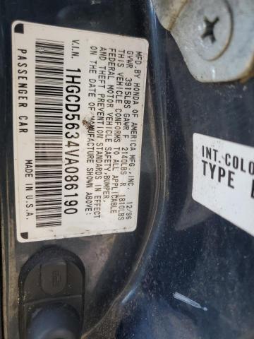 Photo 11 VIN: 1HGCD5634VA086190 - HONDA ACCORD 