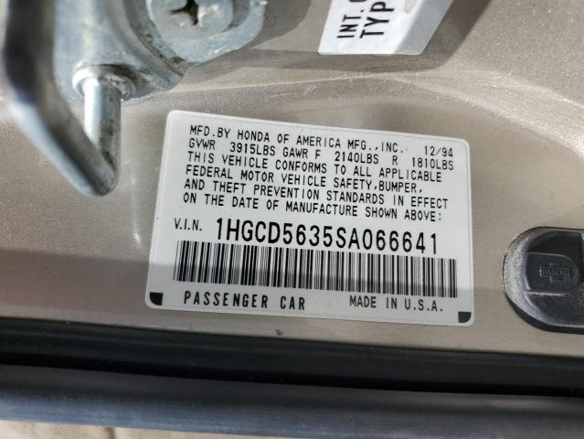 Photo 11 VIN: 1HGCD5635SA066641 - HONDA ACCORD 