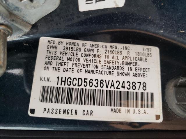 Photo 9 VIN: 1HGCD5636VA243878 - HONDA ACCORD 