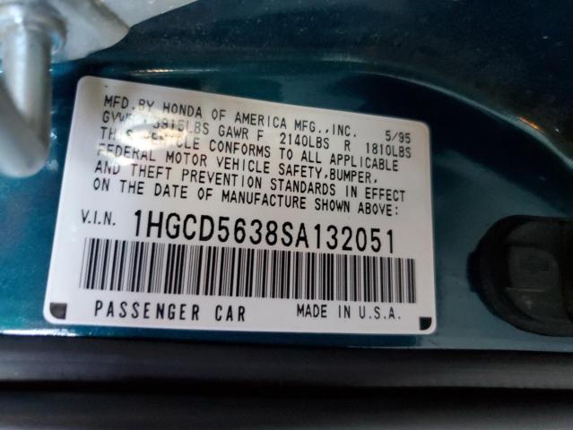 Photo 11 VIN: 1HGCD5638SA132051 - HONDA ACCORD LX 