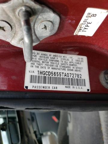 Photo 9 VIN: 1HGCD5655TA072782 - HONDA ACCORD EX 