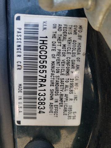 Photo 11 VIN: 1HGCD5657RA133834 - HONDA ACCORD EX 