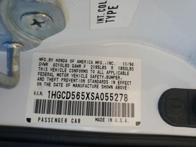 Photo 11 VIN: 1HGCD565XSA055278 - HONDA ACCORD 