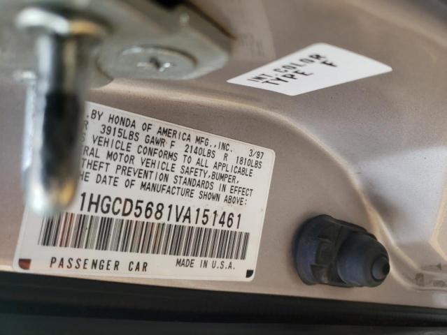 Photo 11 VIN: 1HGCD5681VA151461 - HONDA ACCORD VAL 