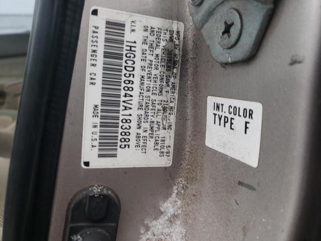 Photo 9 VIN: 1HGCD5684VA183885 - HONDA ACCORD LX 