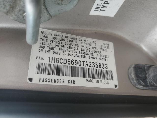 Photo 11 VIN: 1HGCD5690TA235633 - HONDA ACCORD 