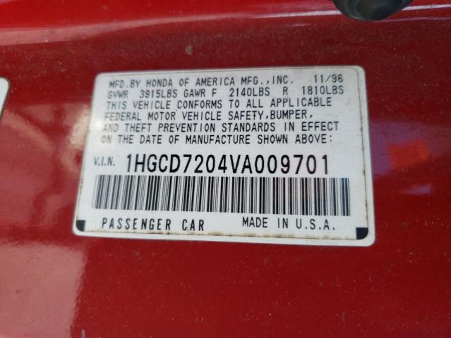 Photo 11 VIN: 1HGCD7204VA009701 - HONDA ACCORD 