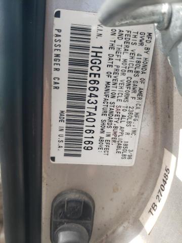 Photo 11 VIN: 1HGCE6643TA016169 - HONDA ACCORD 