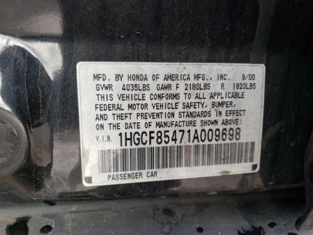 Photo 11 VIN: 1HGCF85471A009698 - HONDA ACCORD 