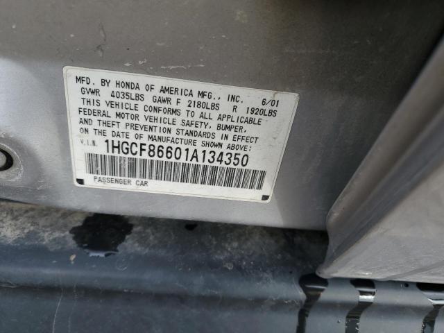 Photo 11 VIN: 1HGCF86601A134350 - HONDA ACCORD 