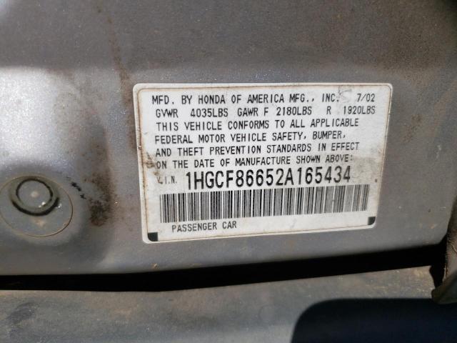 Photo 11 VIN: 1HGCF86652A165434 - HONDA ACCORD VAL 