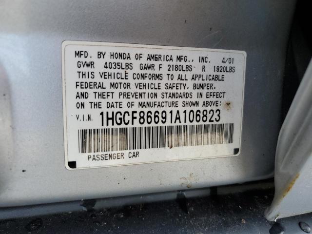 Photo 11 VIN: 1HGCF86691A106823 - HONDA ACCORD 