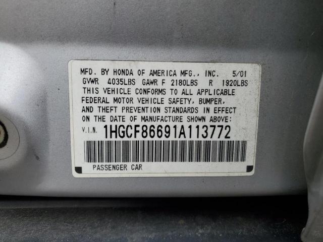 Photo 13 VIN: 1HGCF86691A113772 - HONDA ACCORD 