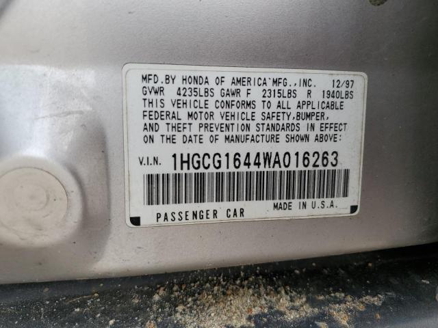 Photo 11 VIN: 1HGCG1644WA016263 - HONDA ACCORD 