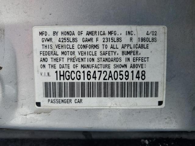 Photo 11 VIN: 1HGCG16472A059148 - HONDA ACCORD 