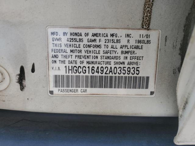 Photo 11 VIN: 1HGCG16492A035935 - HONDA ACCORD 