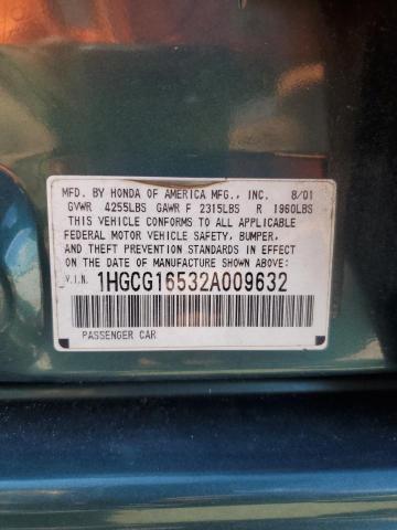 Photo 11 VIN: 1HGCG16532A009632 - HONDA ACCORD EX 