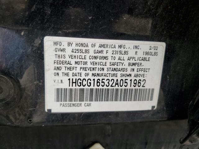 Photo 11 VIN: 1HGCG16532A051962 - HONDA ACCORD EX 